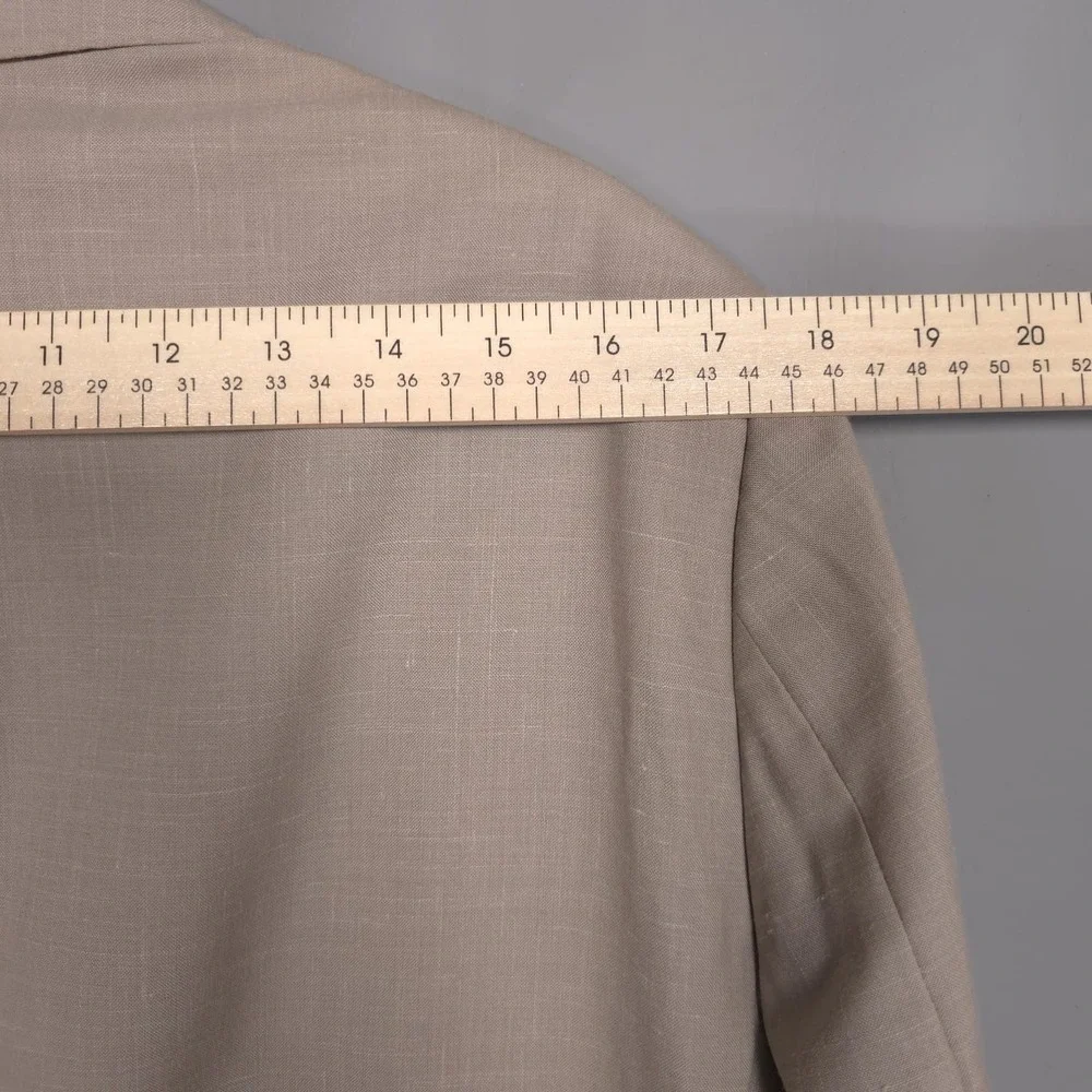 INDOCHINO Sport Coat Blazer WOOL LINEN‎ Blend Size 42R Jacket 1 Button Designer